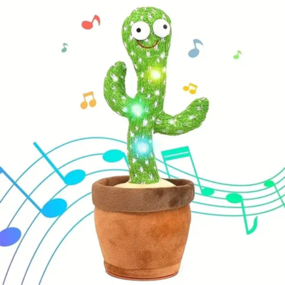 1Pc-Dancing Talking Cactus Toys for Baby Boys and Girls, Singing Mimicking Recording Repeating What You Say Sunny Cactus up Plus