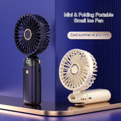 Mini Handheld Small Fan Portable Portable Silent Office Desk Student On Dormitory Charging Outdoor Hand Holding Fan Small